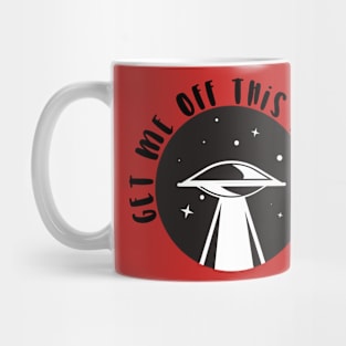 Funny UFO Space Alien Mug